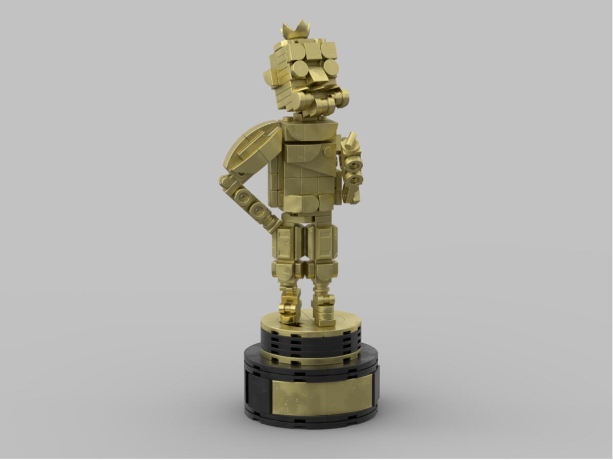 Mirage's Heirloom from Apex Legends created as a LEGO Model using an online builder tool.